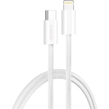 Wishora Store 30W Usb-C Lightning Örgülü Hızlı Şarj ve Data Kablosu 2 Metre Ip-15
