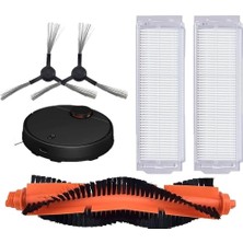 Wishora Store Vacuum Mop Pro (STYJ02YM) / Vacuum Mop P (XMSTJQR2S) ile Uyumlu Filtre,fırça Yedek Parça Aksesuar Seti-Siyah 5 Parça