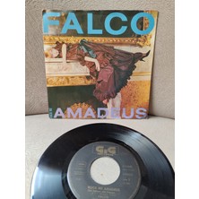 Plakperest Falco – Rock Me Amadeus  - 1985  Almanya Basım 45 Lik Plak 2.el