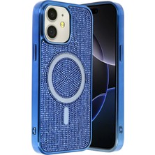 Fuchsia iPhone 11 ile Uyumlu Helen Kablosuz Şarj Özellikli Kapak - Lacivert