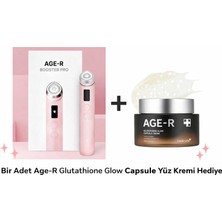 Medicube 1 Adet Age-R Booster Pro (Pembe) + 1 Adet Glutathione Glow Capsule 50 ml | Profesyonel Kore Bakım Seti