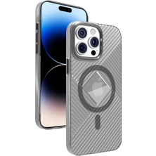 Fuchsia iPhone 15 Pro Max ile Uyumlu Stella Pc Sert Kablosuz Şarj Özellikli Kılıf - Siyah
