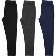 Jackways Jakc Ways Unisex 3 Renk Içi Şardonlu Termal Tayt / Siyah Antrasit Lacivert Termaltayt