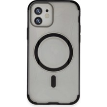 Fuchsia iPhone 11 ile Uyumlu Hilton Kablosuz Şarj Özellikli Kapak - Siyah