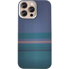 Fuchsia iPhone 14 Pro Max ile Uyumlu Besa Kablosuz Şarj Özellikli Kapak - Mavi