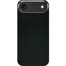 Fuchsia iPhone 17 Air ile Uyumlu Volt Kablosuz Şarj Özellikli Kapak - Siyah