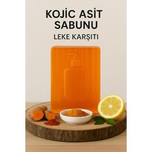 Wishora Store Kojic Asit Sabunu, Zerdeçal ve Kojik Asit Etkisi ile Leke Karşıtı - Cilt Tonu Eşitleyici Doğal Sabun
