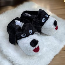 İpek Ipek Kadın Köpek Figürlü Peluş Pofuduk Panduf