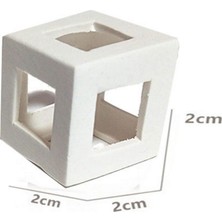Chicos Ozlstor Karides Seramik Küp Beyaz Kalın 2x2 cm
