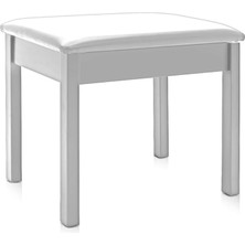 Wishora Store Ahşap Piyano Taburesi (Beyaz)