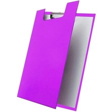 Wishora Store Kapaklı A4 1 Adet Renkli A4 Kapaklı Sekreterlik Klipsli Metal Mekanizmalı 80 Yaprak Kapasiteli Ofis Büro Mor