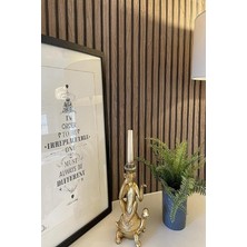 Wishora Store Home Zümrüt Exclusıve 7610 Lambiri Panel Ahşap Duvar Çıtası Desenli Duvar Kağıdı 5,30 M²