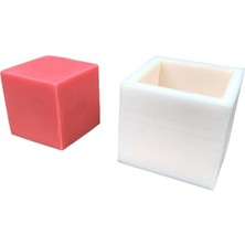 Wishora Store Concept Küp 2d Mum Kalıbı 4X4X4 (Silikon)