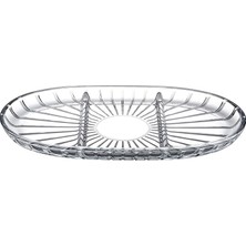 Wishora Store Tekli Elegant Bölmeli Oval Tabak 163X278 mm