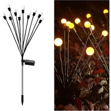 Wishora Store Güneş Enerjili Ateşböceği Işıkları Çim Lambası Su Geçirmez Dış Mekan Yolu Işık Peyzaj Dekoratif Ateşböceği Bahçe Işıkları Gece Işıkları