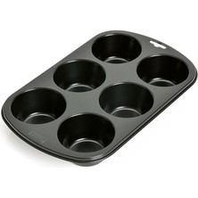 Wishora Store Inspiration Muffinform, Für 6 Muffins, 29 x 18 cm Standardgröße, Antihaftbeschichtet, Kurze Backzeit Für Süße Und Herzhafte Rezepte