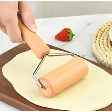 Wishora Store Doğal Bambu Hamur Açma Silindiri Hamur Açma Aparatı Oklava Merdane Pizza Makarna