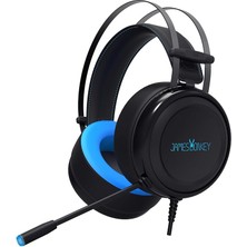 Wishora Store James Donkey 710 Siyah 7.1 Surround Gaming Kulaklık Neodimyum 50MM Sürücüler 112DB Hassas Mikrofon -43DB Mavi LED Aydınlatmalı Manuel + Yazılımla Ses Kontrol USB Bağlantı