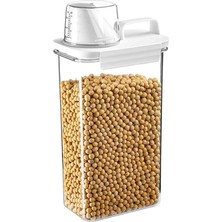 Wishora Store Mor Life 1 Adet Sızdırmaz Depolama Erzak Bakliyat Saklama Kabı- Ölçekli Kapak 2300 ml Etiket Hediyeli