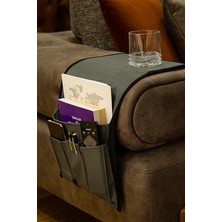 Wishora Store Kumandalık Dergi Gazete Düzenleyici Koltuk Kenarı Örtü (Haki)