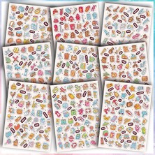 Wishora Store Sticker Seti Günlük Ajanda ve Defterlere Etiket, Öğretmen-Öğrenciler, Erkek-Kız Çocuk ve Yetişkinlere Kendinden Yapışkanlı Eğlenceli Çıkartmalar (Günlük Yaşam 550 Sticker)