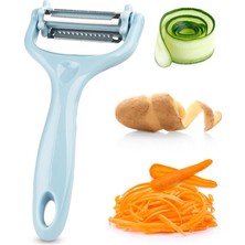 Wishora Store 3'ü 1 Arada Patates ve Sebze Soyucu – Paslanmaz Çelik Bıçaklı, Düz + Tırtıklı + Jülyen Soyma, Ergonomik Sap, Bulaşık Makinesine Uygun, Kompakt ve Dayanıklı Mutfak Gereci