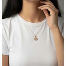 Stilly Kararmaz Çelik Baget Taşlı Kolye