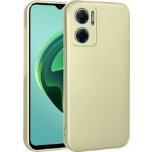 Alpsa Teknoloji Xiaomi Redmi Note 11E Kılıf Alps Premier Silikon Kapak-Gold