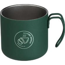 Wishora Store Metal Kupa - Mat Dokulu Yüzey-Kamp Piknik - 350ML (Yeşil)