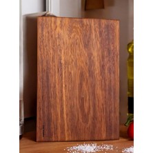 Wishora Store x 27,5 cm Yekpare Masif Eksiz Tek Parça Doğal Ahşap Kesme Sunum Et Ekmek Sebze Doğrama Tahtası