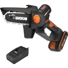 Wishora Store WG325E 20 Volt 2.0 Ah Li-Ion 12 cm Profesyonel Şarjlı Kömürsüz Zincirli Testere