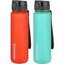 Wishora Store 2'li Tritan Matara Seti 1000 ml Büyük Boy 14 Farklı Renk Seçeneği Fiftyfifty