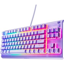 Wishora Store Apex 3 Tkl Rgb Suya ve Toza Dayanıklı Türkçe Gaming Klavye – Lila