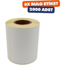 Wishora Store Termal Rulo Etiket 100MM x 150MM Ruloda 250 Adet Toplam 8 Rulo 2000 Adet