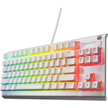 Wishora Store Apex 3 Tkl Rgb Suya ve Toza Dayanıklı Türkçe Gaming Klavye – Beyaz