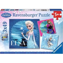 Wishora Store Puzzle 3X49 Parça Disney Frozen Renkli 6+