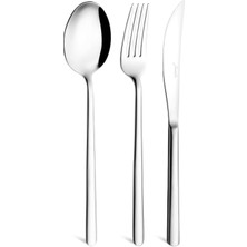 Wishora Store 2900 Vannes 18 Parça 6 Kişilik Yemek Çatal Kaşık Bıçak Takımı