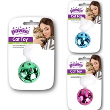 Ozlstor Pawise Metalik Top Kedi Oyuncağı