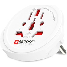 Wishora Store Swıss Seyahat ADAPTÖRÜ,1.500.211-E,WORLD To Europe,beyaz