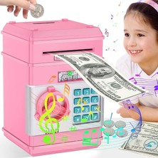 Wishora Store Elektronik Kumbara Kasa, Çocuklar, Kız ve Erkek Çocuklar Için, Müzik ve Sessiz Modlu, Dijital Kumbara, Şifreli Çocuklar Için Güvenli Para Kutusu, Atm Kumbara, Çocuklar Için Bozuk Para, Hediye,