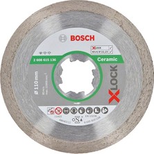 Wishora Store Professional 1x Elmas Kesme Diski Standart (Seramik Için, X-Lock, Ø110 Mm, Delik Çapı: 22,23 Mm)