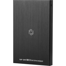 Kaia Frısby FHC2525B 2.5" Sata USB 2.0 Kutu Alümi̇nyum Si̇yah