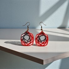 Gülün Ateşi Epoksi Küpe