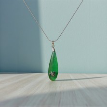 Zümrüt Kaplumbağası Epoksi Kolye