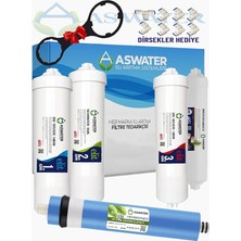 Wishora Store Water Ihlas Aura Cebilon -Plus-Silver-Platinium -Uyumlu 5 Aşamalı Elıte Filtre Seti Vontron Membranlı