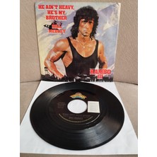 Plakperest Bill Medley– He Ain’t Heavy, He’s My Brother(Rambo 3-SOUNDTRACK)-1988 U.s.a.basım 45 Lik Plak- 2.el