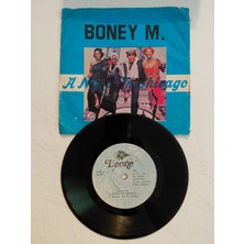 Plakperest Cherry Laine ‎– A Night In Chicago / Boney M.- 1978 Türkiye Basım  45 Lik Plak-2.el