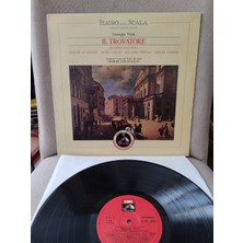 Plakperest Marıa Callas / Karajan - Verdi / Il Trovatore - 1966 Italya Basım Albüm - Nadir 33 Lük Plak Dönem Plak