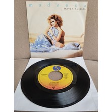 Plakperest Madonna – Material Girl  - 1985  Almanya  Basım 45 Lik Plak