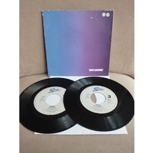 Plakperest Wham! – The Edge Of Heaven  - 1986 Hollanda Basım Double 45 Lik Plak-2.el
